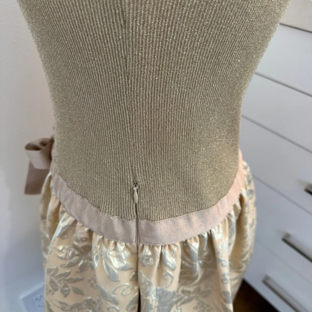 Moschino Perfect Party Dress - Gold Size 10 - Picture 9 of 14